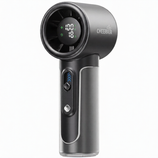 Portable 100-Speed Mini Fan – Quiet, Powerful & Rechargeable