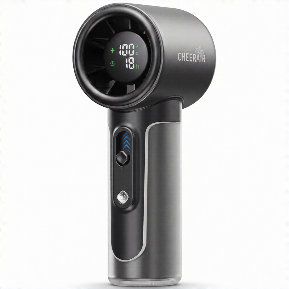 Portable 100-Speed Mini Fan – Quiet, Powerful & Rechargeable