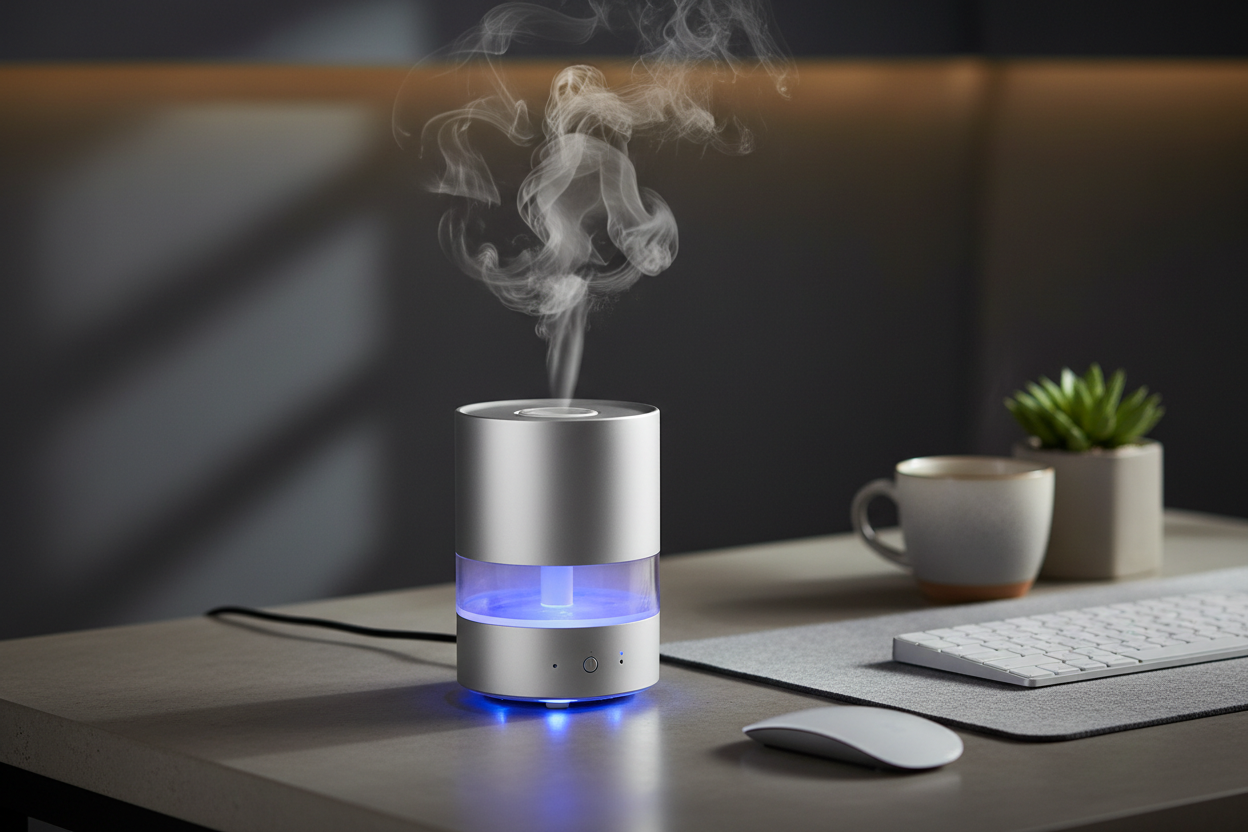 Mini Air Humidifier USB Electric Aroma Diffuser for Bedroom & Office