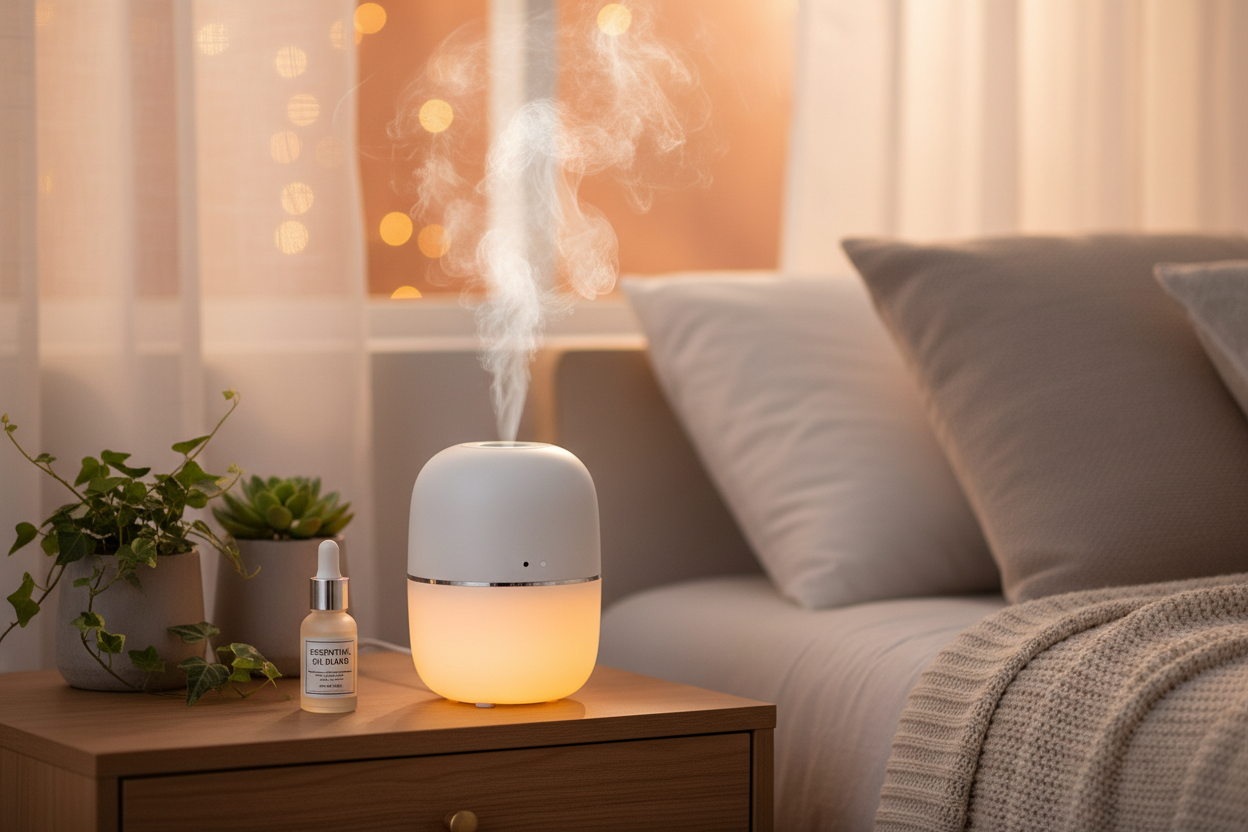 Mini Air Humidifier USB Electric Aroma Diffuser for Bedroom & Office