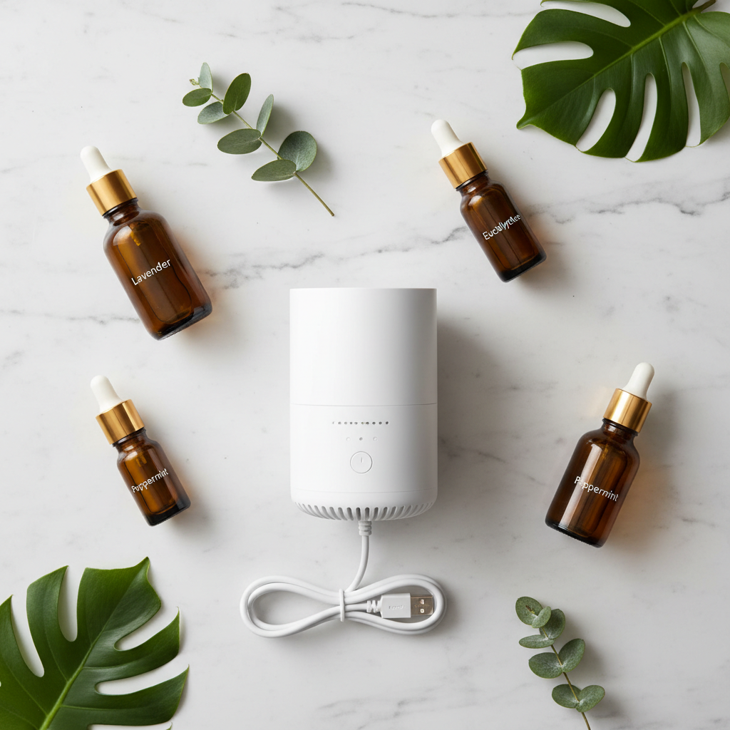Mini Air Humidifier USB Electric Aroma Diffuser for Bedroom & Office